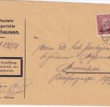 DR - 60 Pfg. Stephan/Dienst Zustellurkunde Wolfratshausen - München 1929