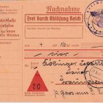 DR - Rosenheim 1942 Nachnahmekarte/Frei d. Ablösung n. Gars