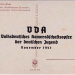 DR - Kapitänleutnant Frauenheim farb. Portrait-AK (VDA) ungelaufen 1941