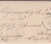 Bayern - Frabertsham 20. FEB K1 Dienstbrief n. Wang 1882 - mit Inhalt