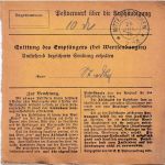 Bayern - 25 Pfg. Ludwig Paketkarte Stephanskirchen - Mitterskirchen 1916