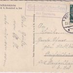 DR - Großholzhausen ü. Rosenheim Landpost-Ra2 Karte n. Reichersbeuern 1934