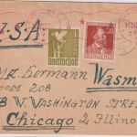 All.Bes. - 1 M. Taube u.a. Zensurbrief n. USA Brannenburg - Chicago 1947