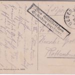 Bayern - Übersee 1915 Ra2 "Aus militärischen Gründen verzögert" Feldpostkarte