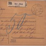 Bayern - Reit i.W. 1916 unfreie Paketkarte n. Mitterskirchen - nachporto