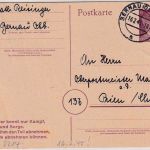 DR - 6 Pfg. AH Ganzsache/Propagandaspruch Bernau 16.2.45 n. Prien