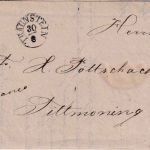 Bayern - Traunstein 30/8 Fingerhut-K1 Vertreteravis (Augsburg !) 1839