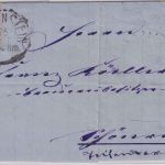 Bayern - 3 Kr. Wappen gez. Wz. weite Welle ! Brief K1 Traunstein 26. OCT. (1875)