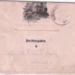 Bayern - 3 Pfg. Wappen Drucksache/Ansichtenkartenbrief Berchtesgaden 1904