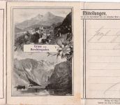 Bayern - 3 Pfg. Wappen Drucksache/Ansichtenkartenbrief Berchtesgaden 1904