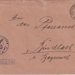 DR - Obersalzberg ü. Berchtesgaden Dienstbrief/Frei d. Ablösung n. Bindlach 1938