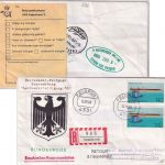 BRD - 2x140 Pfg. Made in Germany Feldpost-Einschreibebrief Feldpost 4331 14.9.88