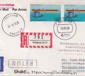 BRD - 2x140 Pfg. Made in Germany Feldpost-Einschreibebrief Feldpost 6111 12.9.88