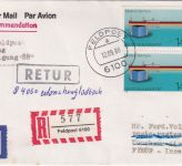 BRD - 2x140 Pfg. Made in Germany Feldpost-Einschreibebrief Feldpost 6100 12.9.88