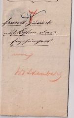 Preussen - Jüterbog 17/8 K2 Post-Insinuationsdokument n. Wittenberg 1849