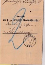 DR - Jüterbog 19.5.74 K2 Postbehändigungsschein n. Kemberg - mit Inhalt