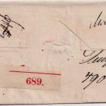 Preussen - Brandenburg a/H. 12/8 Ra2 Paketbegleitbrief n. Berlin 1857