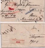 Preussen - Brandenburg a/H. 12/8 Ra2 Paketbegleitbrief n. Berlin 1857