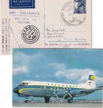 DDR - Borkheide 1962 SST Luftpostkarte Zuleitungspost UAT-Flug Paris/Kano