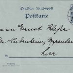 DR - 2 Pfg. Germania/Reichspost m. Zudruck Ortskarte Chemnitz 22.2.02