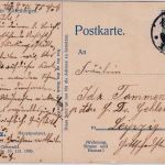 Sachsen - Chemnitz Hauptpostamt farb. AK gelaufen 1906