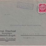 DR - Mitteldorf ü. Stollberg (Erzgeb.) Landpost-Ra2 Brief n. Berlin 1936