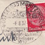 DR - Ostseebad Müritz Thüringer HJ-Ostseelager 1937 SST Brief n. Georgenthal