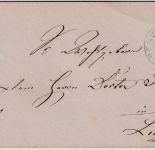 NDP - 1 Gr. gez. Brief blauer K1 Schwerin i.M. 26.4.69 n. Lübz
