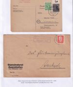 Uffenheim - Landpoststellen Sammlung (93 versch. Belege/Stempel)
