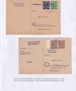 Uffenheim - Landpoststellen Sammlung (93 versch. Belege/Stempel)
