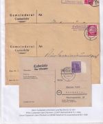 Uffenheim - Landpoststellen Sammlung (93 versch. Belege/Stempel)