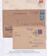 Uffenheim - Landpoststellen Sammlung (93 versch. Belege/Stempel)