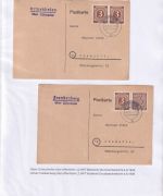 Uffenheim - Landpoststellen Sammlung (93 versch. Belege/Stempel)