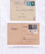 Uffenheim - Landpoststellen Sammlung (93 versch. Belege/Stempel)