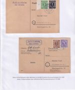 Uffenheim - Landpoststellen Sammlung (93 versch. Belege/Stempel)