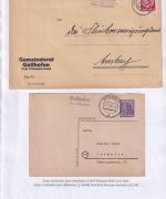 Uffenheim - Landpoststellen Sammlung (93 versch. Belege/Stempel)