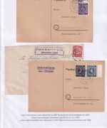 Uffenheim - Landpoststellen Sammlung (93 versch. Belege/Stempel)