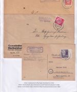 Uffenheim - Landpoststellen Sammlung (93 versch. Belege/Stempel)