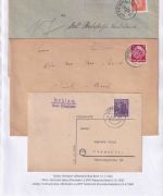 Uffenheim - Landpoststellen Sammlung (93 versch. Belege/Stempel)