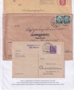 Uffenheim - Landpoststellen Sammlung (93 versch. Belege/Stempel)