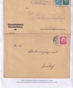 Uffenheim - Landpoststellen Sammlung (93 versch. Belege/Stempel)