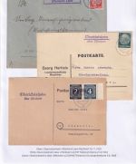 Uffenheim - Landpoststellen Sammlung (93 versch. Belege/Stempel)
