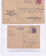 Uffenheim - Landpoststellen Sammlung (93 versch. Belege/Stempel)