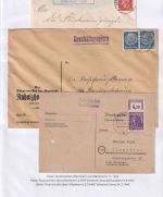 Uffenheim - Landpoststellen Sammlung (93 versch. Belege/Stempel)
