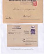 Uffenheim - Landpoststellen Sammlung (93 versch. Belege/Stempel)