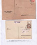 Uffenheim - Landpoststellen Sammlung (93 versch. Belege/Stempel)