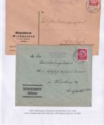 Uffenheim - Landpoststellen Sammlung (93 versch. Belege/Stempel)