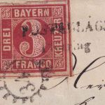 Bayern - 3 Kr. Quadrat rot Postablage Pförring + gMR 348 Neustadt a/D. 8/10