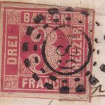Bayern - 3 Kr. Quadrat rot Brief oMR 684 Tännesberg - Regensburg 23.10.1865