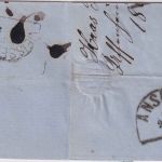 Bayern - 3 Kr. Quadrat rot Brief oMR 533 Uffenheim - Weißenburg 1.5.1864
